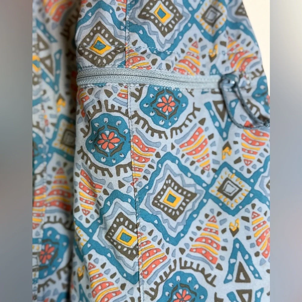 Patagonia Men Stretch Planing Geometric Print Board Performance Shorts Sz 34